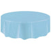 PEVA Solid Color Waterproof Disposable Round Tablecloth - Party Essential