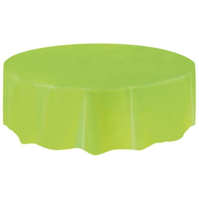 Festive Round Disposable PEVA Tablecloth - Ideal for Celebrations