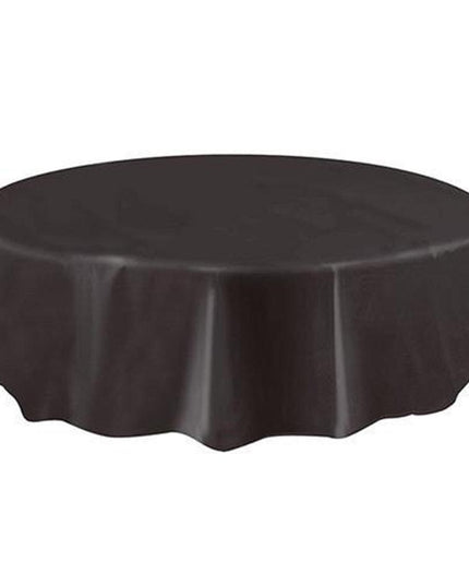 Festive Round Disposable PEVA Tablecloth - Ideal for Celebrations