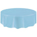 PEVA Disposable Waterproof Solid Color Round Tablecloth - Versatile Party Essential