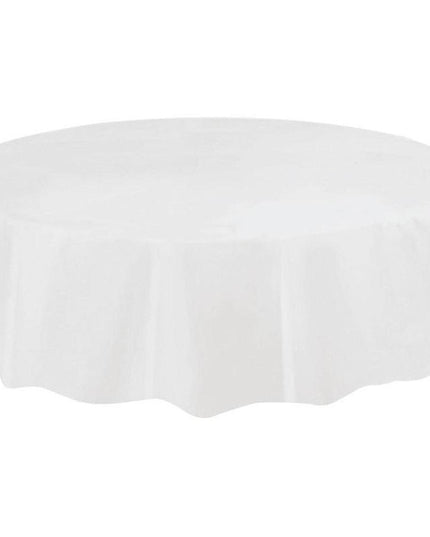 Festive Round Disposable PEVA Tablecloth - Ideal for Celebrations
