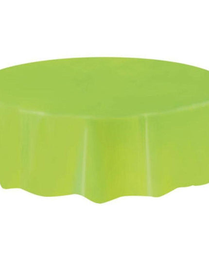 Festive Round Disposable PEVA Tablecloth - Ideal for Celebrations