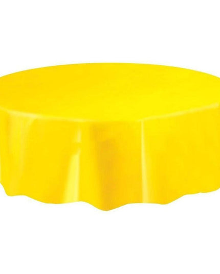 Festive Round Disposable PEVA Tablecloth - Ideal for Celebrations