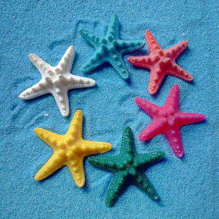 Ocean-Inspired Starfish Resin Decor Set - Whimsical Home and Garden Accents