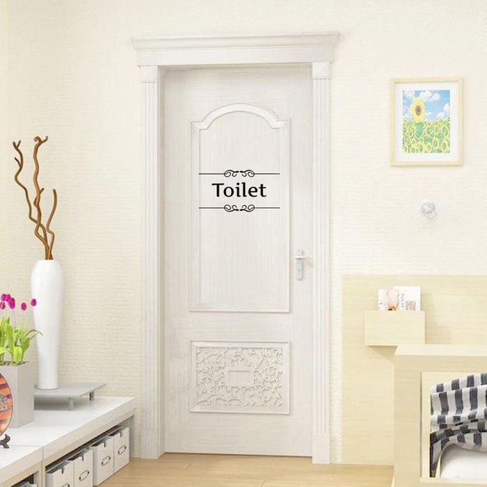 Quirky Toilet-Themed PVC Wall Decal Sticker for Bathroom Makeover