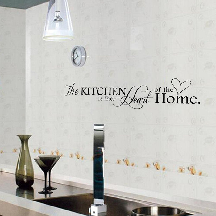 Heartwarming Kitchen Quote Vinyl Wall Sticker - Stylish Home Decor Accent