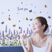 Lavender Butterfly Home Wall Sticker for Elegant Decor