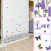 Butterfly and Lavender Decorative Wall Decal for Home