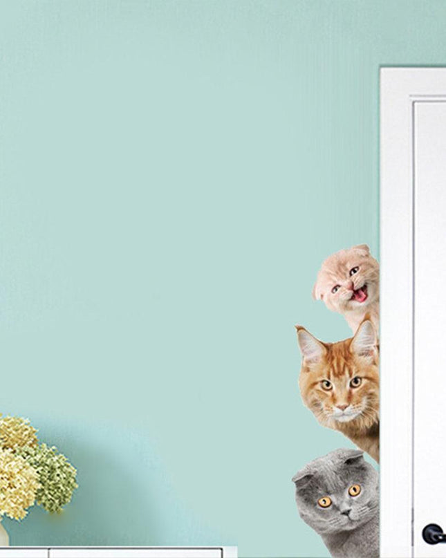 Whimsical Cat and Dog Wall Stickers for Creative Home Makeover