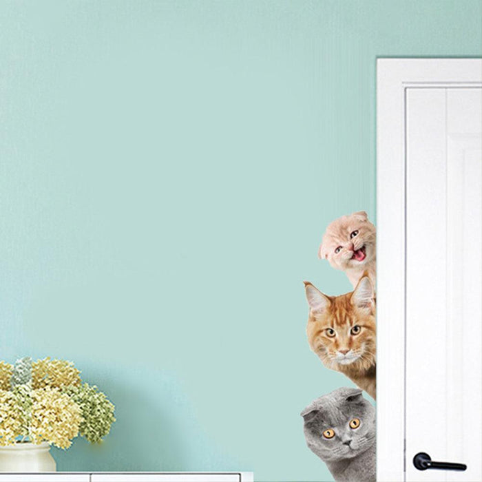 Adorable DIY Dog and Cat Wall Sticker Set - Quirky Home Decor Element