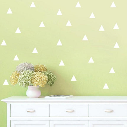 Stylish 48-Piece Geometric Triangle Wall Decals Set