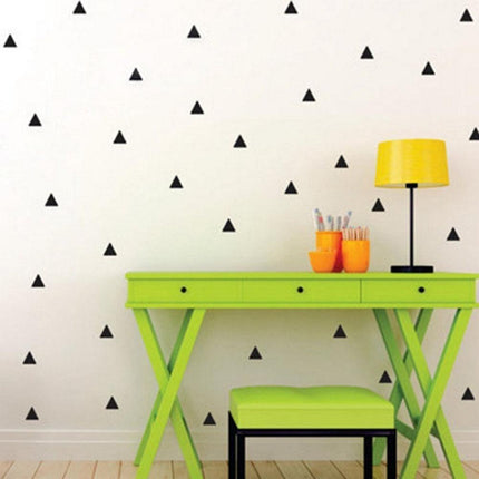 Stylish 48-Piece Geometric Triangle Wall Decals Set