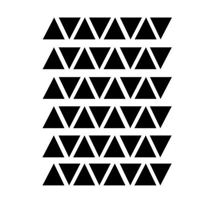 Stylish 48-Piece Geometric Triangle Wall Decals Set