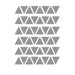 Triangle Pattern Self-adhesive Wall Sticker Set - 48 Pieces