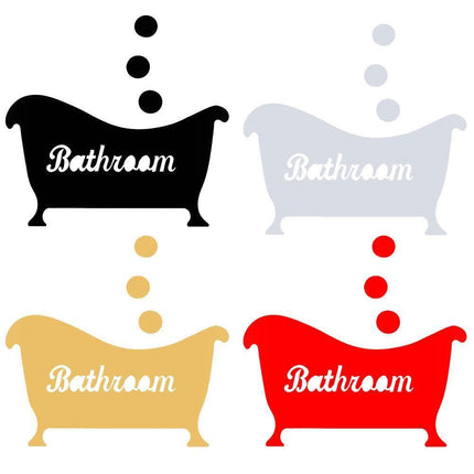 Elegant 3D Acrylic Bathtub Wall Stickers for Luxurious Bathroom Styling