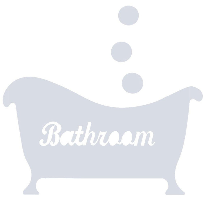 Mirror Bathtub Shape 3D Acrylic Wall Stickers for Bathroom Decor