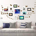 Whimsical Butterfly and Heart Removable PVC Wall Sticker