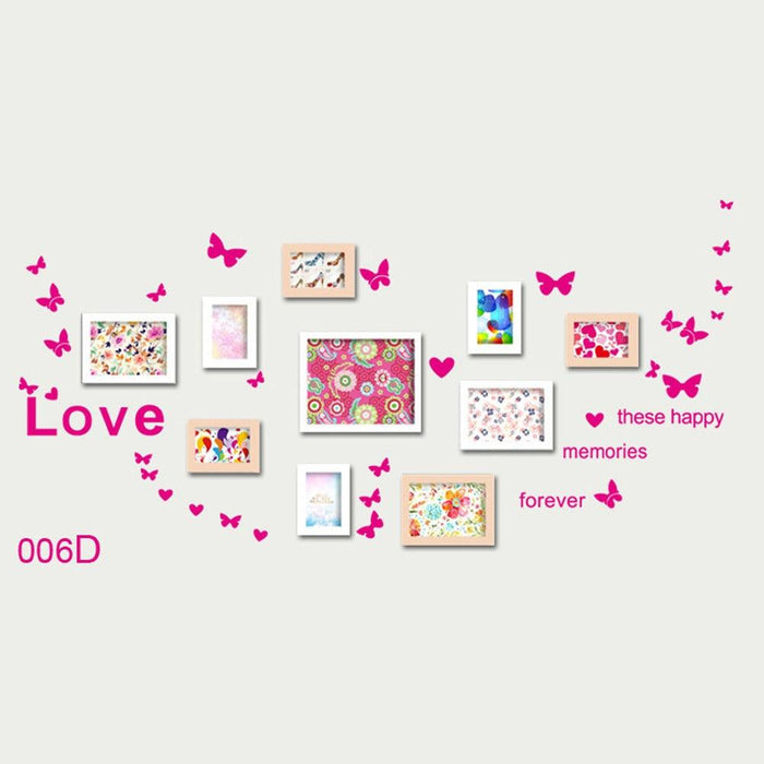 Butterfly and Heart PVC Wall Decal