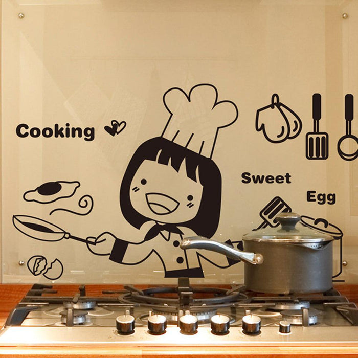 Refrigerator Light Switch Kitchen Cook Cute Decal Wall Sticker Home Decoration