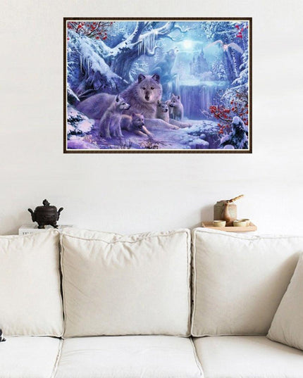 Sparkling Animal and Landscape DIY Diamond Art Kit for Home Decor