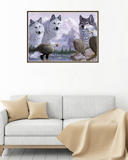 Sparkling Animal and Landscape DIY Diamond Art Kit for Home Decor