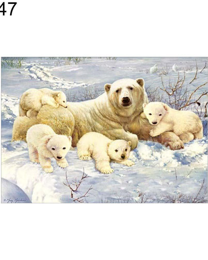 Sparkling Animal and Landscape DIY Diamond Art Kit for Home Decor