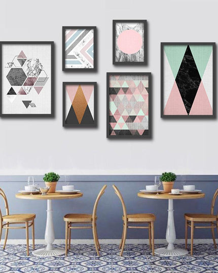 Modern Minimalist Nordic Geometric Canvas Art - Elegant Wall Decoration