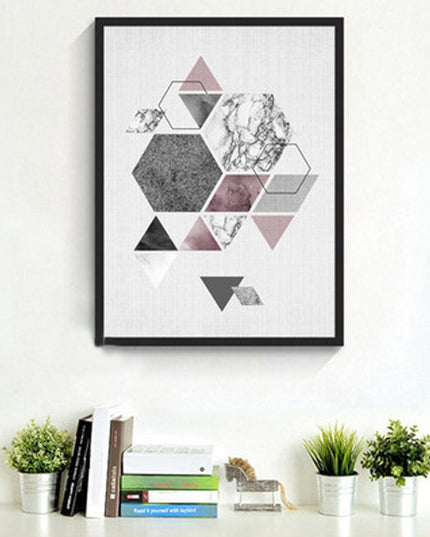Modern Minimalist Nordic Geometric Canvas Art - Elegant Wall Decoration