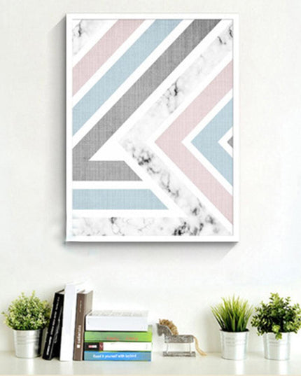 Modern Minimalist Nordic Geometric Canvas Art - Elegant Wall Decoration