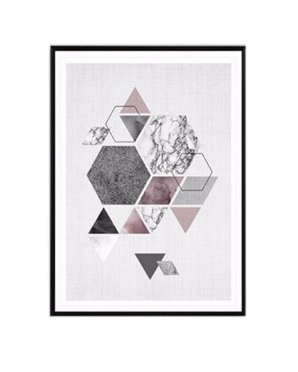 Modern Minimalist Nordic Geometric Canvas Art - Elegant Wall Decoration