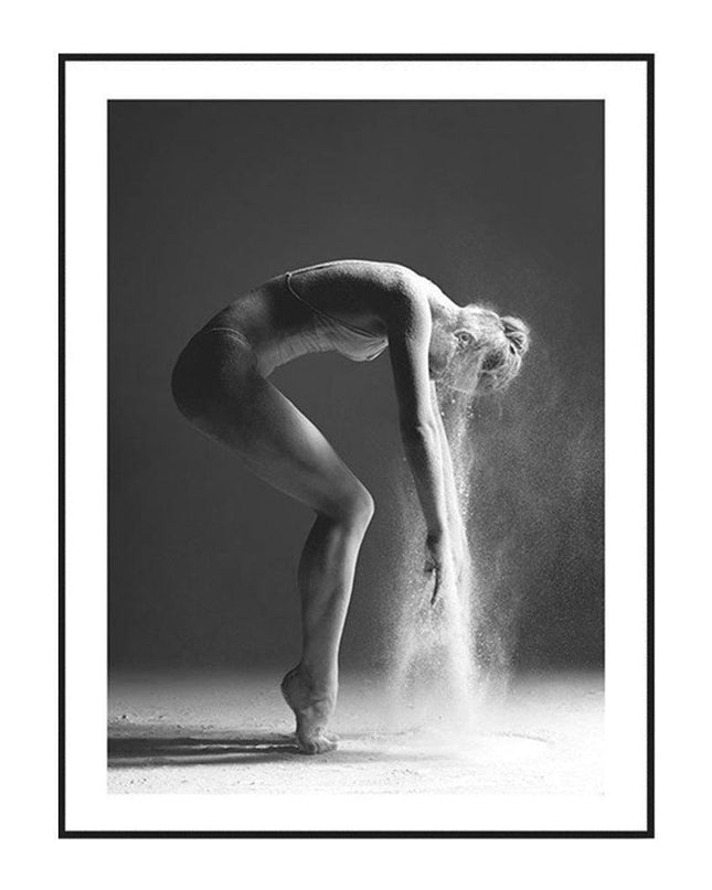 Sophisticated Monochrome Ballerina Canvas Art - Timeless Elegance