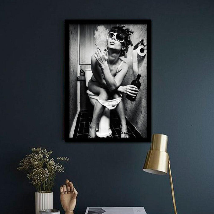 Enchanting Femme Fatale Canvas Art - Sophisticated Modern Decor
