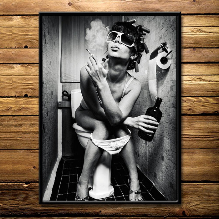 Enchanting Femme Fatale Canvas Art - Sophisticated Modern Decor