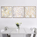 Golden Geometry Abstract Wall Art Poster