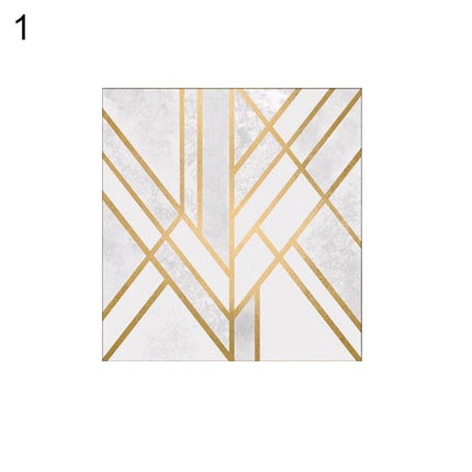Sophisticated Golden Geometric Canvas Art - Elevate Your Home Decor