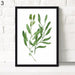 Botanical Serenity: Green Leaf Canvas Art for Elegant Home Decor