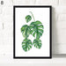 Botanical Serenity: Green Leaf Canvas Art for Elegant Home Decor