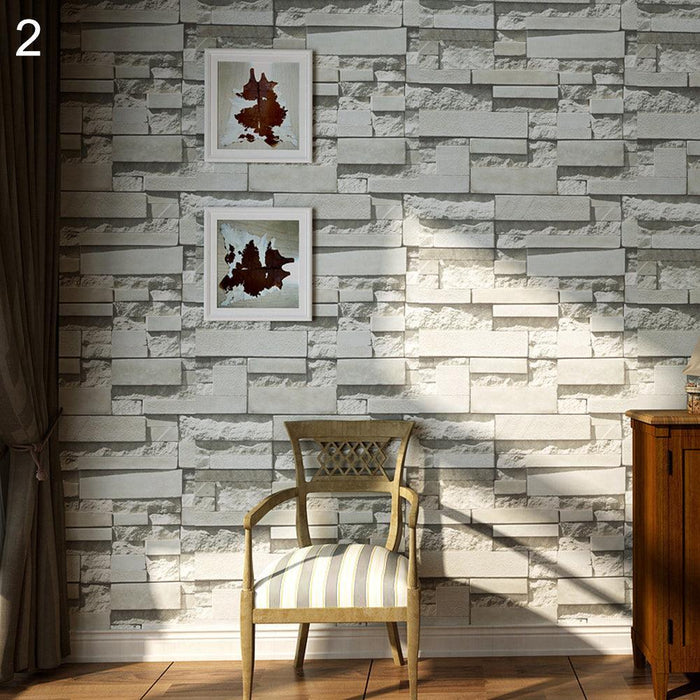 DIY Brick Pattern Self-Adhesive Wall Decor Sticker - Kitchen, Office, Bedroom Wallpaper