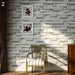 10m*0.53m DIY Brick Pattern Textured Wall Sticker Room Decor Art Wallpaper