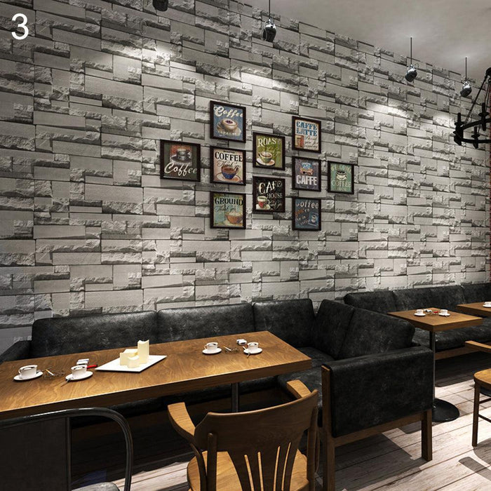 Textured Brick Self-Adhesive Wall Mural - Stylish Home Decor for Every Space