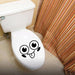 Joyful Smiley Toilet Lid Sticker - Sprinkle Happiness in Your Washroom