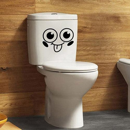 Happy Face Bathroom Sticker for a Bright and Cheerful Decor Upgrade