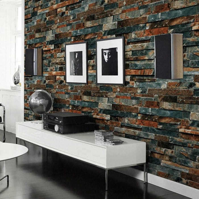 3D Brick Effect PVC Wall Sticker for Kitchen Bathroom Home Decor