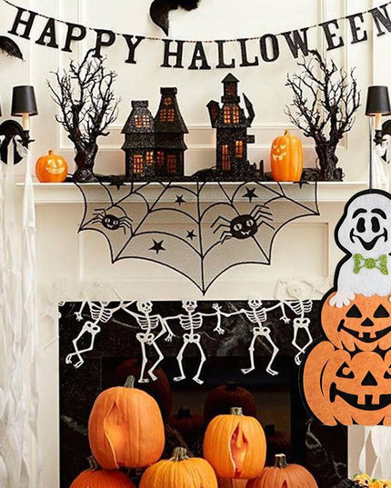 Enchantingly Spooky Ghost and Pumpkin Halloween Wall and Door Decor