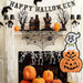 Spooky Halloween Ghost and Pumpkin Hanging Decoration for a Festive Home Vibe