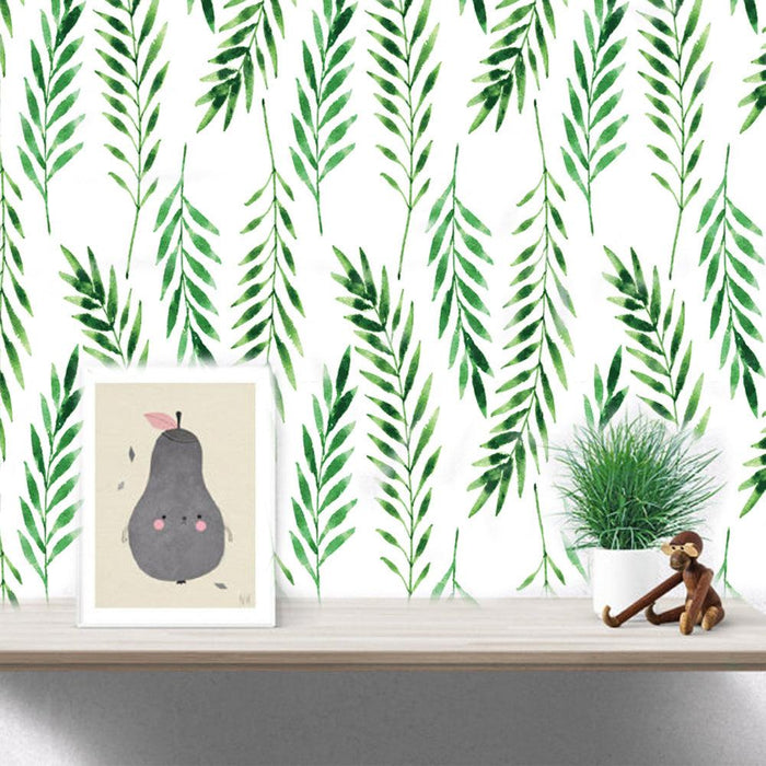 Modern 30 Leaves Fern DIY Wall Art Sticker Living Room Home Decorative Decal