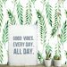 Refresh Your Space with DIY Fern Leaf Wall Sticker Set