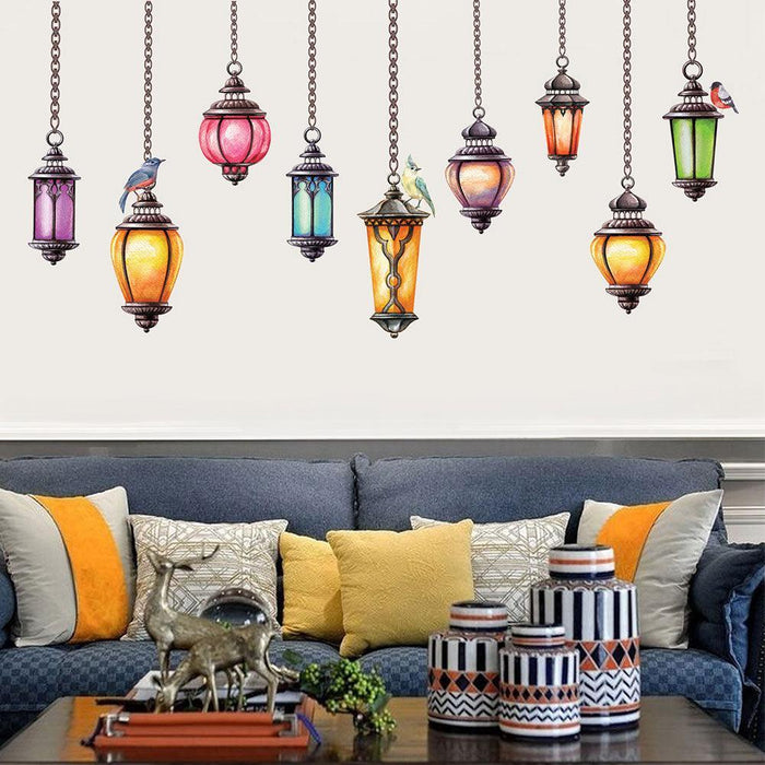 Ceiling Lamp Design PVC Wall Decals - Quick and Easy Home Decoration for Children's Rooms