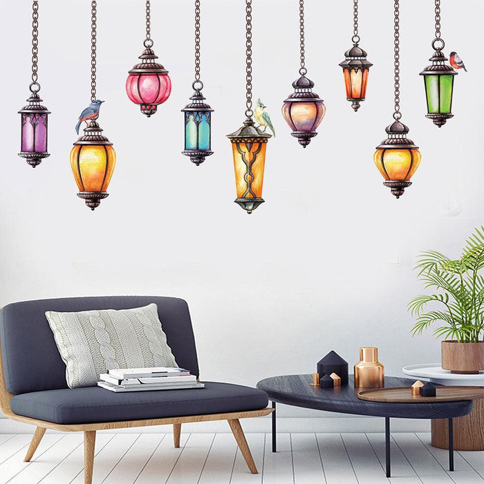 Ceiling Lamp Design PVC Wall Decals - Quick and Easy Home Decoration for Children's Rooms