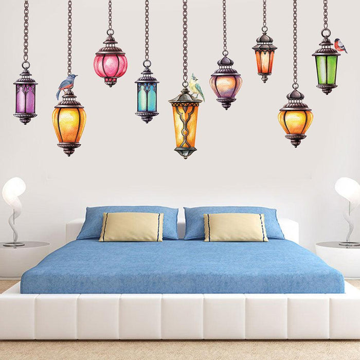 Ceiling Lamp Design PVC Wall Decals - Quick and Easy Home Decoration for Children's Rooms